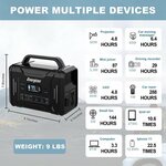 $471.99 320Wh Portable Power Station Giveaway @ Vansuny