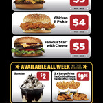 [QLD, NSW, SA, VIC] July Daily Deals $3-$5 (Every Mon to Wed) & All Week Deals via MyCarl's App @ Carl's Jr