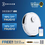 ECOVACS DEEBOT N8 Robot Vacuum $428.40 ($418.88 eBay Plus) + Free Brush Kit (Worth $39) Delivered @ Ecovacs Official eBay Store