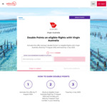 Double Points on Eligible Flights with Virgin Australia @ Virgin Australia