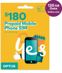 Optus Prepaid $180 SIM Starter Kit (120GB, 365-Day Expiry) for $150 Delivered @ Optus