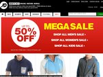 JD Sports Megasale - Heaps of Bargains. eg Quiksilver Thongs $8, Fila Hoody $15