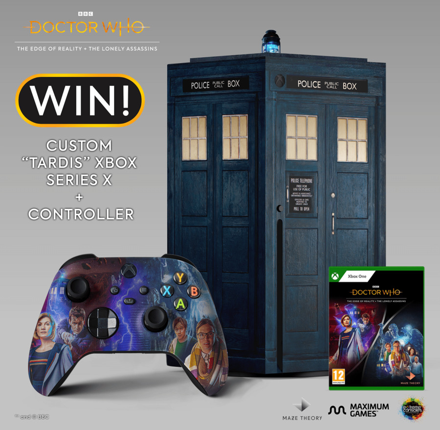 Win a TARDIS-themed Xbox Series X with 3D features and custom LED light ...