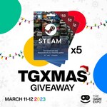 Win 1 of 5 $50 Steam Gift Cards from The Game Expo
