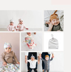 Baby Cotton Top Knot Beanies 5-18 Months $2 Each + $9.99 Delivery ($0 with $120 Order) @ The Thrifty Mumma