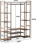 150cm Tall Bamboo Clothes Rack and Shoe Storage $66.55 (Was $190) Delivered @ Vista Square via Lasoo
