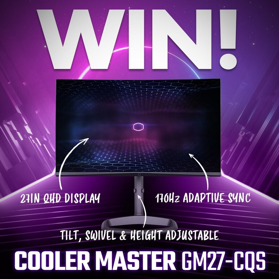 Win A Cooler Master 27 inch Curved Monitor GM27 CQS Worth 399 From PC win-a-cooler-master-27-inch-curved-monitor-gm27-cqs-worth-399-from-pc