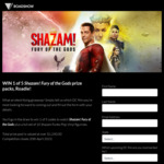 Win 1 of 5 Shazam! Fury of The Gods Prize Packs Worth $249.89 from Roadshow Entertainment