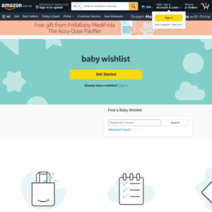 Receive 1 of 4 Free Packs with $39 Spend on Eligible Baby Items + 10% off (15% for Prime Members) on Wishlist Items @ Amazon AU