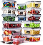 Feshory Airtight Food Storage Plastic Container Set 16-Pack $37.99 + Delivery ($0 with Prime/ $39 Spend) @ Feshory Amazon AU