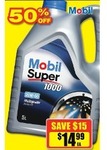 Mobil Super 1000 20W-50 Engine Oil 5L $14.99 @ Repco 50% Off