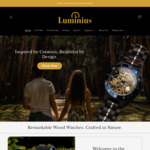 $50 off "The September Collection" Premium Wooden Watches $199-$299 & Free Delivery @ Luminius
