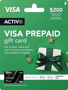 $200 Vanilla Visa Gift Card + $6.95 Fee