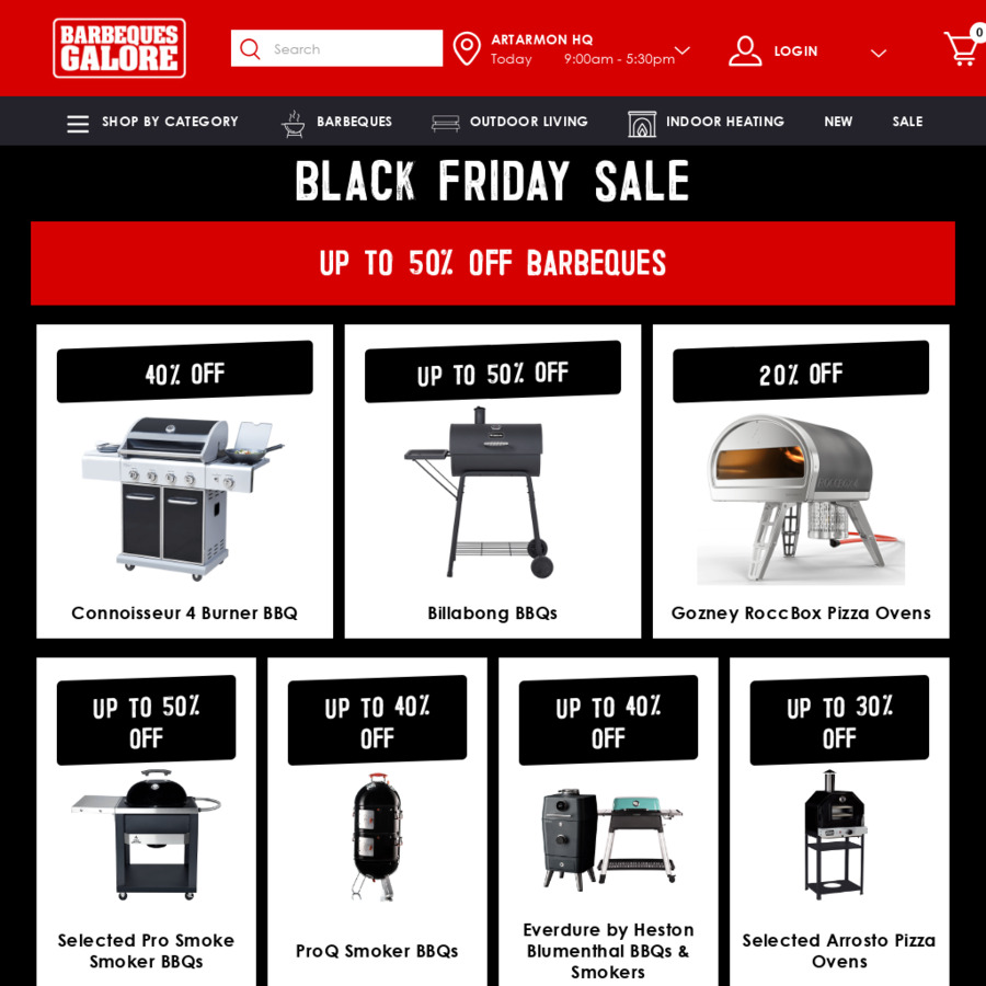 Black friday bbq outlet sale