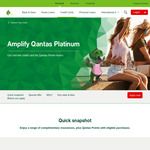 Amplify Qantas Platinum: 60,000 QFF ($3k Spend in 90 Days), 1st Yr Fee $99 (New Cust)/$49 + $75 @ St George, Bank of Mel, BankSA