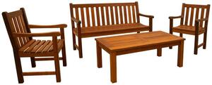 Mimosa 4 Piece Merbau Cromwell Garden Lounge Set $399 ($700 RRP) + Delivery ($0 C&C/ in-Store) @ Bunnings