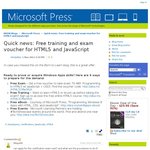 Free Microsoft Exam 070-480 Programming in HTML5 with JavaScript and CSS3 ($206 Value)