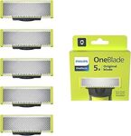 [Prime] Philips OneBlade Replacement Blades 5 Pack - $53.56 Delivered @ Amazon Germany via AU
