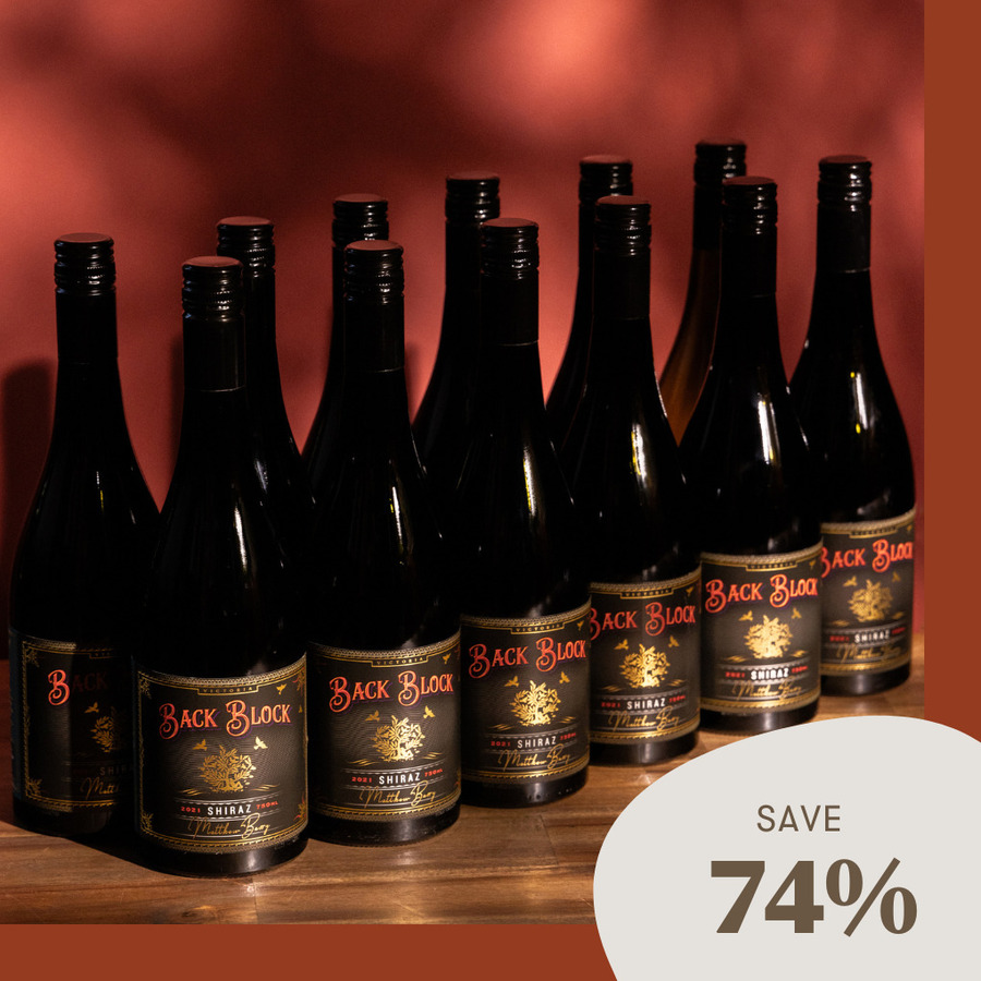 2021 Back Block Shiraz Pack $197/Dozen Delivered ($10 Delivery to WA ...