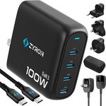 Zyron 100W 4 USB-C Port GaN Charger with Cord, Travel Adapters, 2m Cable & Case $29.99 Delivered @ Zyron Tech via Amazon AU