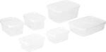 Décor Food Storage Container, Clear, Pack of 6 $10 + Delivery ($0 with Prime/ $59 Spend) @ Amazon AU