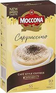 Moccona Cappuccino - 50 Individuals Sachets (5 x 10 Pack) $15 ($13.50 S&S) + Delivery ($0 with Prime/ $59 Spend) @ Amazon AU