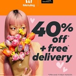 40% off Interflora on Menulog for Valentine's Day (Exp 16/02)