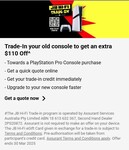 Trade-In Your Old Console to Get an Extra $110 off a PS5 Pro (Current Retail Price $1199) @ JB Hi-Fi