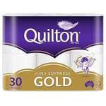 [Prime] Quilton 4-Ply Gold Toilet Tissue 30pk $17.99 ($16.19 Subscribe & Save) Delivered @ Amazon AU
