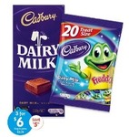 Cadbury Block Chocolate Range 190g-220g or Sharepacks 168g-228g 3 for $6 (Save $5.22) @ BigW