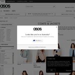 ASOS 20% Off Women's Coats and Jackets, Free Shipping