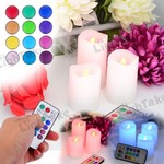 32% off 3pcs Wax Battery Remote Control Color-Changing Led Candle Light Set $9.92 +Delivered!