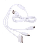 3 in 1 USB Power Charge Cable for iPhone iPod Cellphone Tablet, 65% off, USD $1.40, Free Shipping