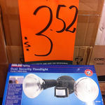 Arlec 2-Head PIR Sensor Security Light (with 2x150W bulbs) - DIY or hard-wire $3.52 @ Bunnings