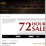 Etihad Airways 72 Hour Global Sale