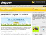 75% Off Pingdom Subscription This Easter