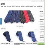 OTAA - $10 off Store Wide for Orders over $49 & Free Shipping - Ties, Bow Ties Handerchiefs and More