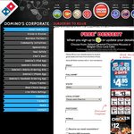 Domino's - Free Dessert with Any Pizza (Online) When You Sign up to Eclub or Update Details