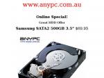 500GB 3.5" Samsung SATA2 Desktop Internal Hard drive $69.95