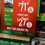 Xbox Live Gold Subscription $71.20 for 14 Months from EB Games