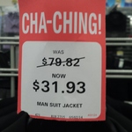 Peter Morrissey Suit Jacket BigW Reduced from $79.82 to $31.93 60% off
