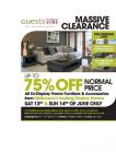 Up to 75% off Guests ex-hire furniture - Oakleigh Vic