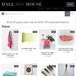 Hall about The House - 40% off Selected Homewares All with Free Shipping within Australia