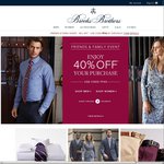 Brooks Brothers Friends & Family 40% off