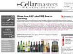 Cellarmasters Wines from $99 Plus Free Beer or Sparkling