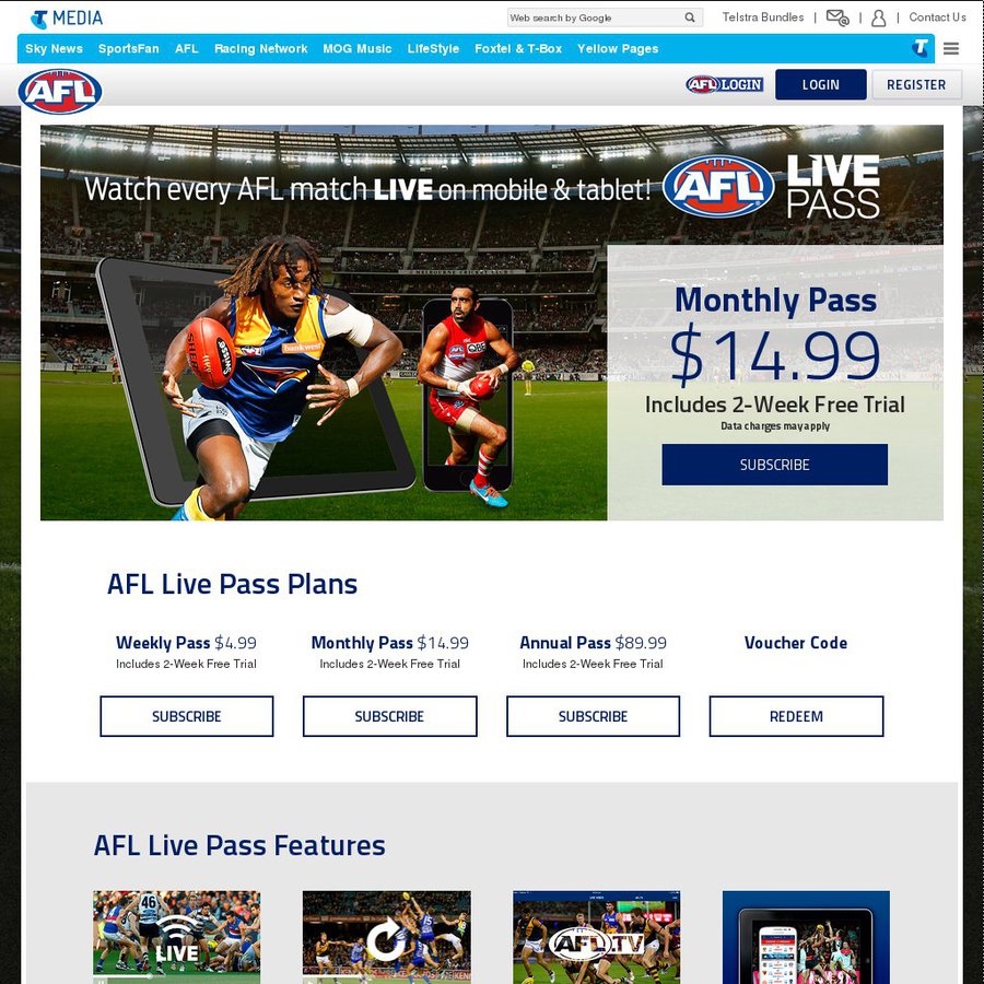 Free clearance afl stream