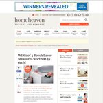 Win 1 of 4 Bosch Laser Measures from Home Heaven