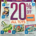 20% off All Toys @ Big W