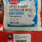Tontine Winter Australian Wool Donna $59.95 + 2 Free Pillows - Harris Scarfe Forest Hill VIC