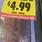 $4.99 Per Kg Chicken Breast Fillet Bulk (Frozen, Skin on) @ IGA Narre Warren South (Victoria)